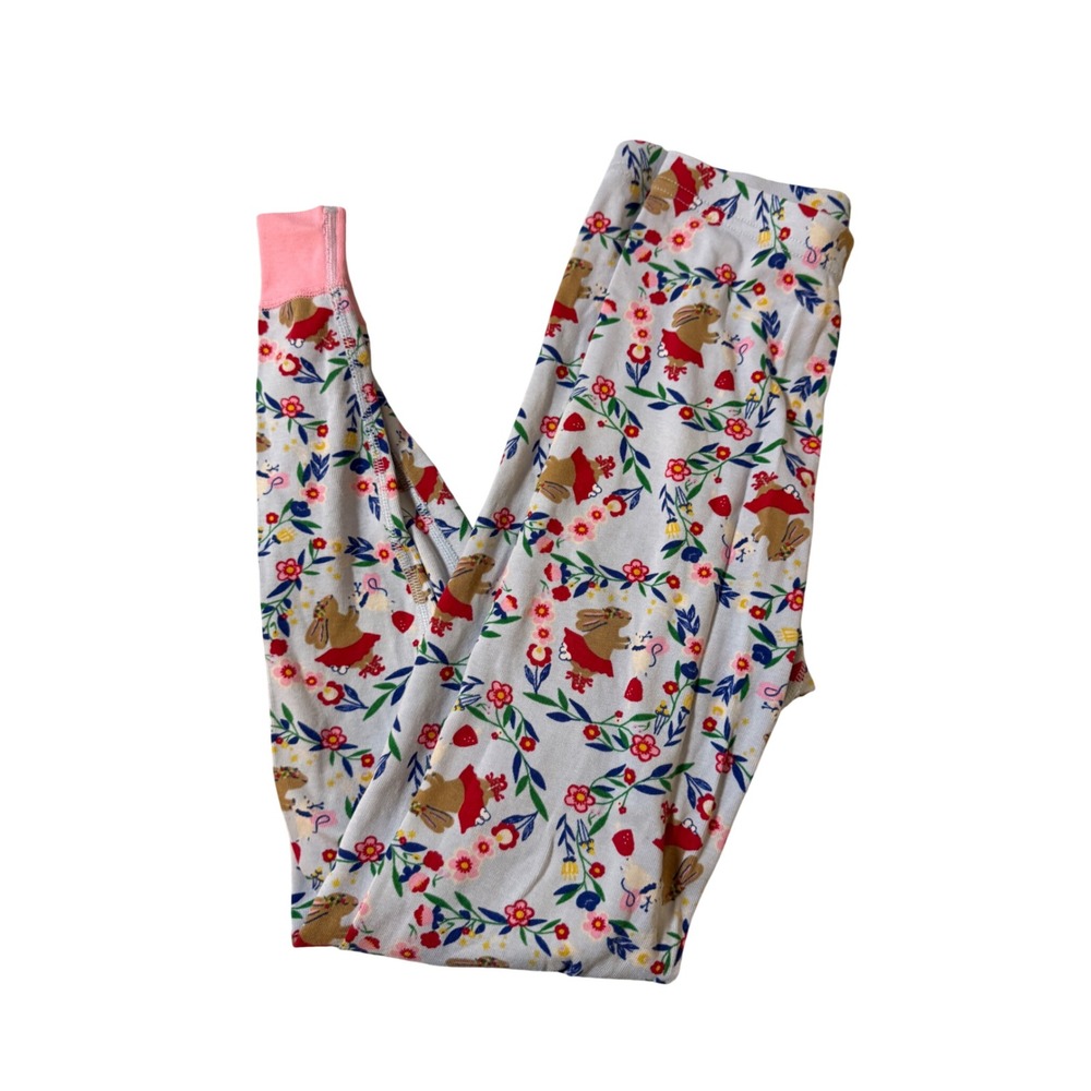 Hanna Andersson Size 10 Organic Cotton Pajama Bottom Girl Cottagecore Floral